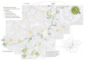 Peckham Coal Line Map