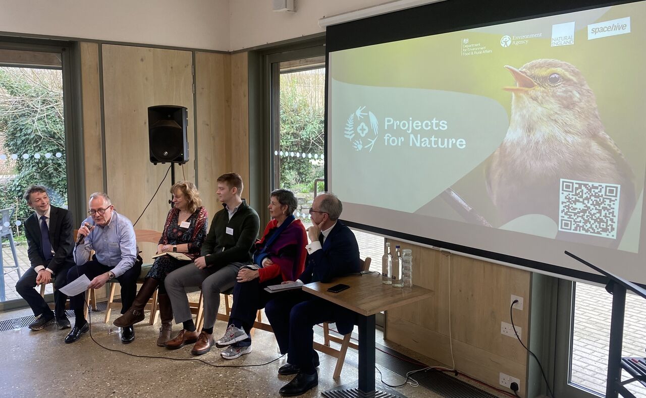 Panelists at the Projects for Nature launch event in London